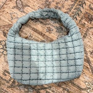 Urban Expressions Light Blue Quilted Shoulder Bag
